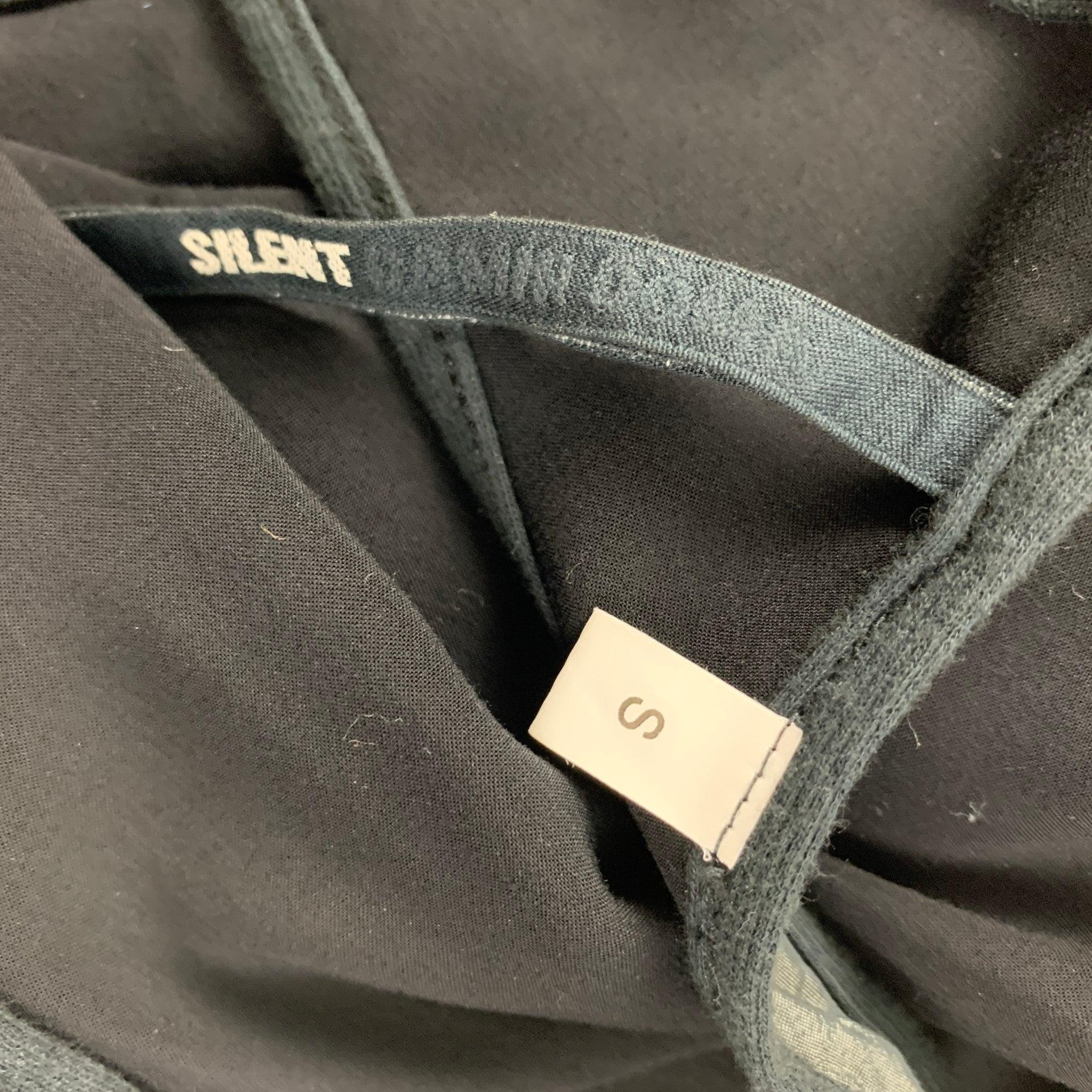 DAMIR DOMA Talla S Gris Negro Algodón Nylon Vestido de tirantes arrugado en venta 1