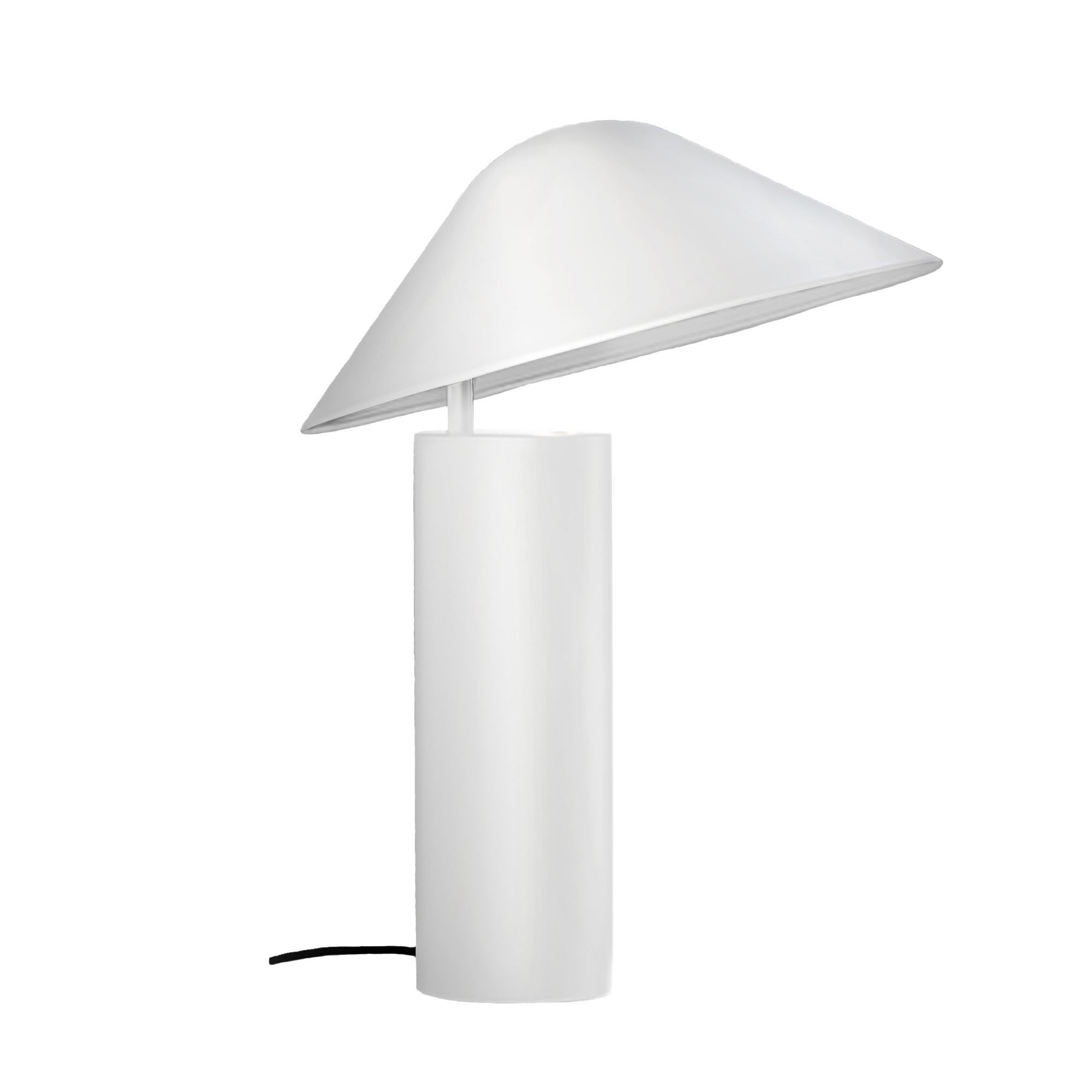 Aluminum Damo Simple Table Lamp, 'Black / White' For Sale