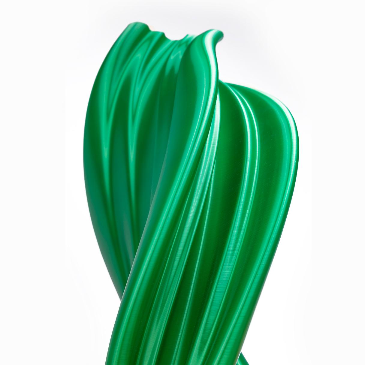 Damocle, Green Contemporary Sustainable Vase-Sculpture For Sale 2