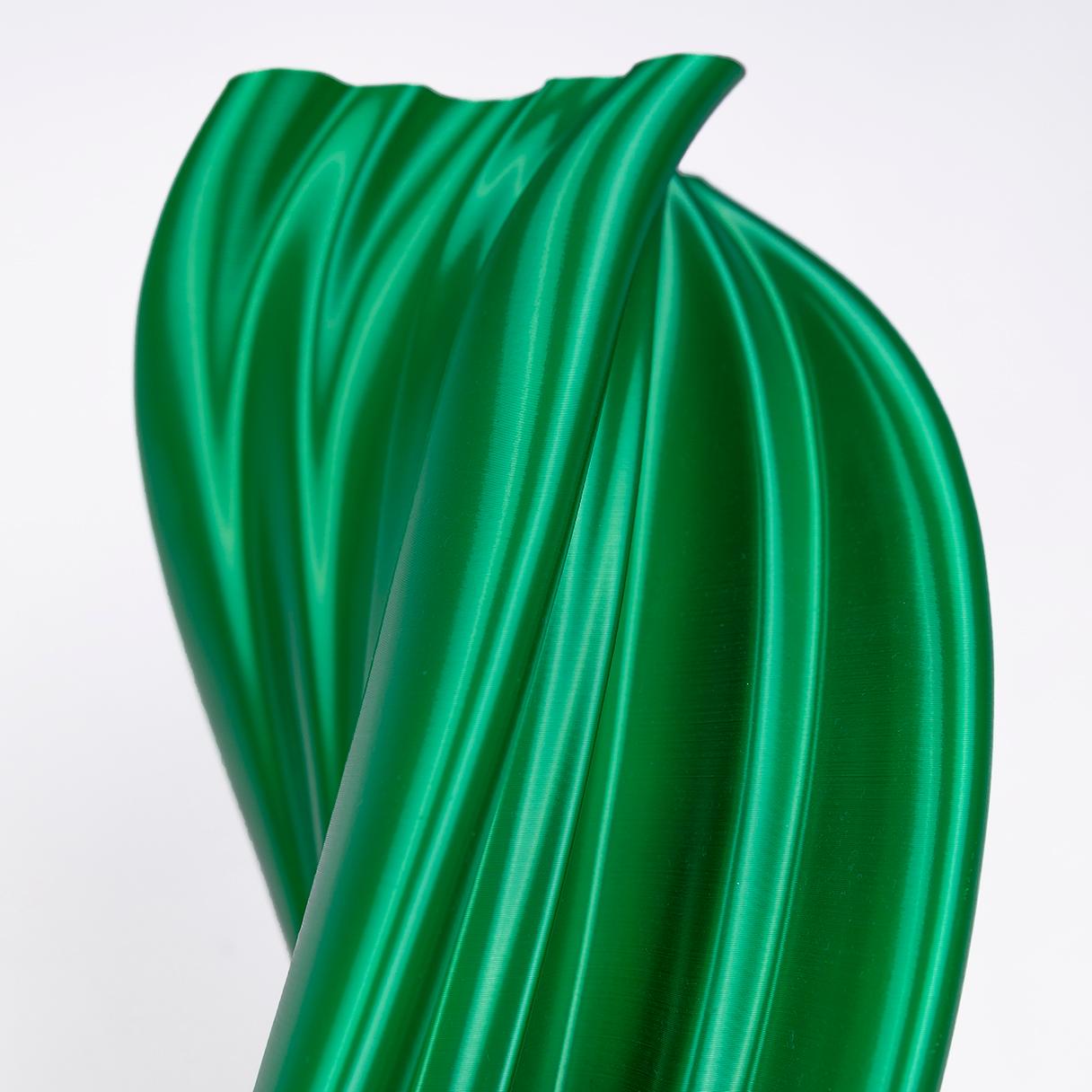 Damocle, Green Contemporary Sustainable Vase-Sculpture 3