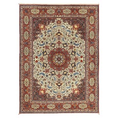 Antique Persian Isfahan Shourashi - Size: 12ft 3in x 10ft 0in