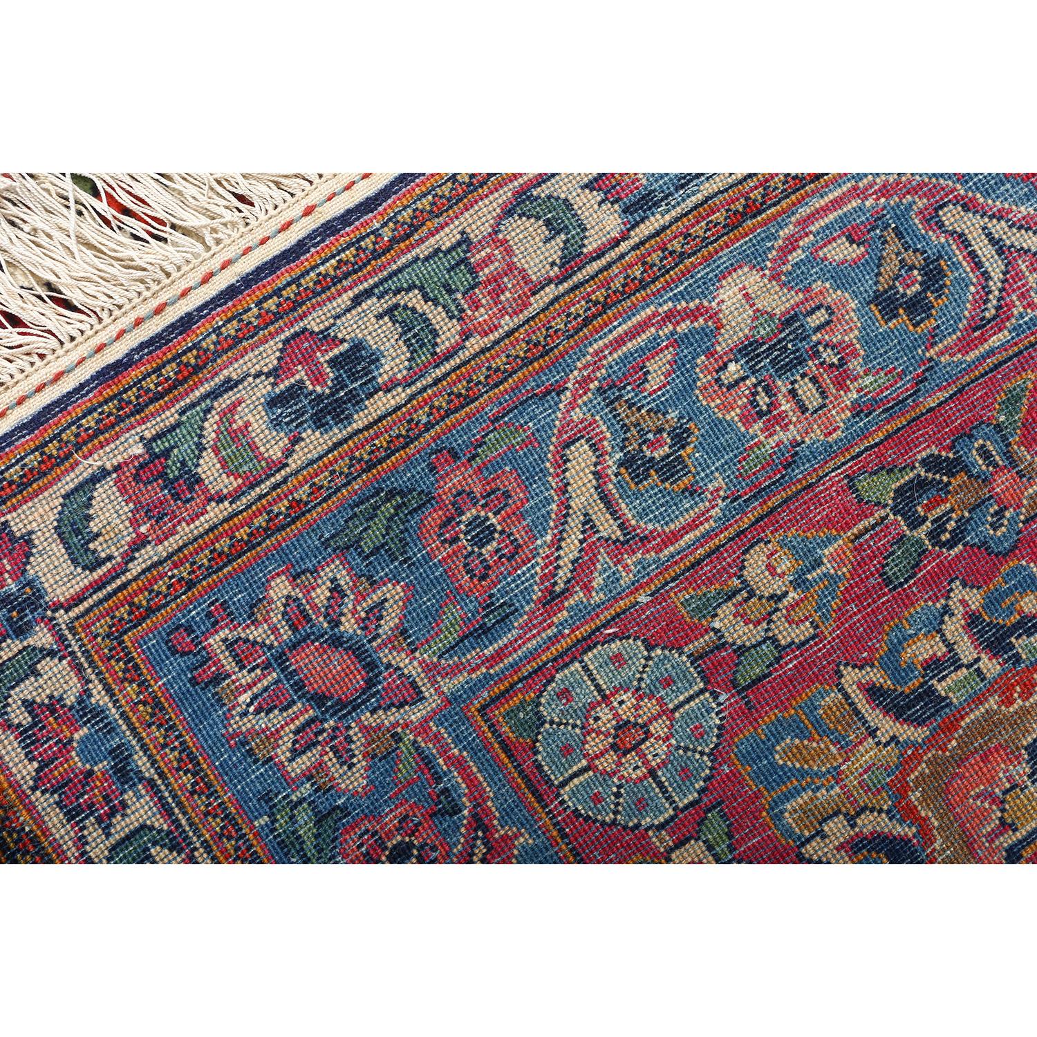 20th Century Antique Persian Kashan Tafazouli - Size: 14ft 2in x 10ft 5in For Sale