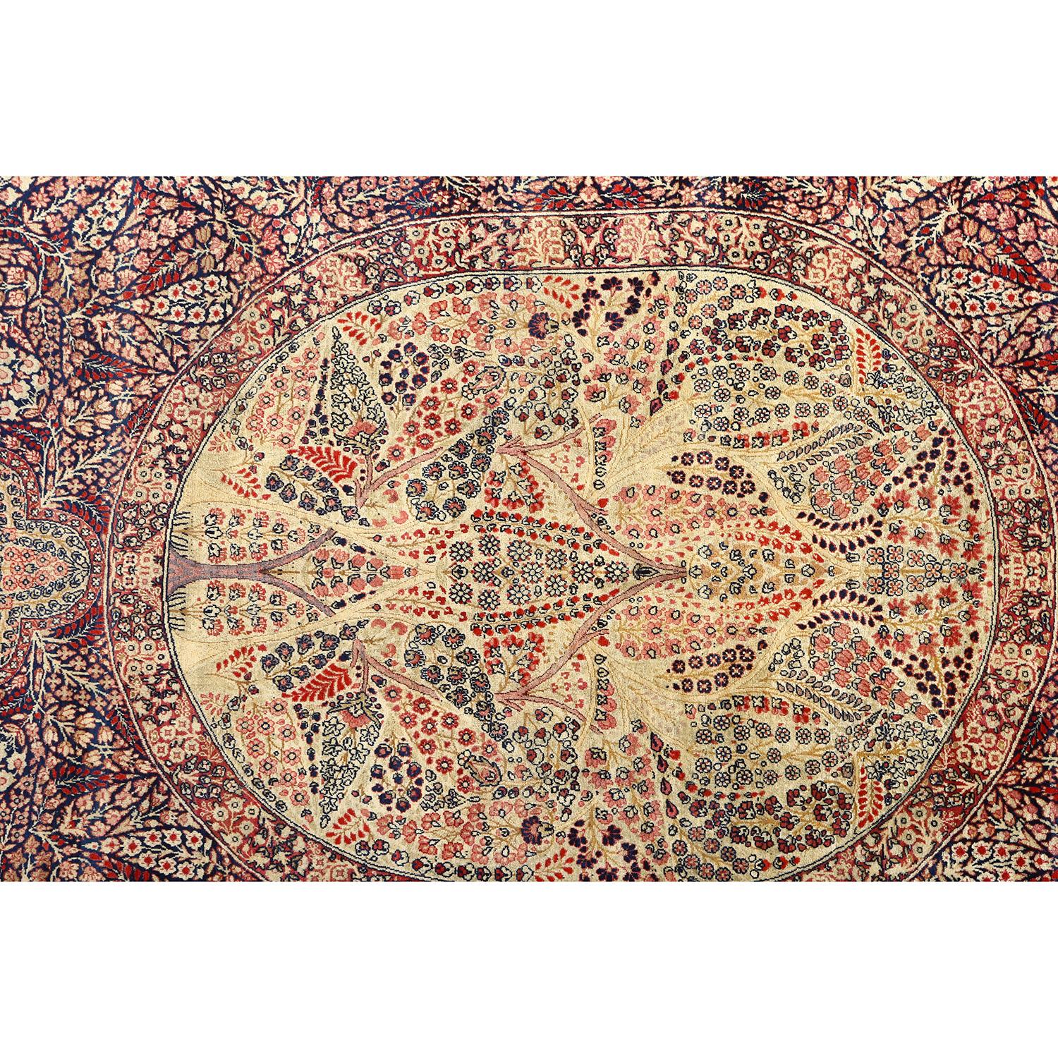 Antique Persian Lavar Pair - Size: 7 ft 10 in x 4 ft 9 in In Excellent Condition For Sale In Los Angeles, CA