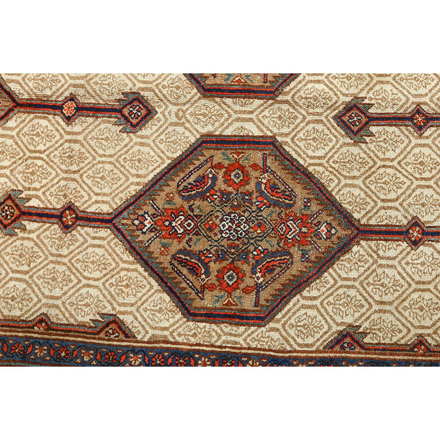 Damoka Collection Antique Persian Sarab - Size: 12 ft 4 in x 9 ft 4 in In Good Condition For Sale In Los Angeles, CA