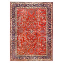 Damoka Collection Antique Persian Sarook Mohajeran - Size: 14 ft 7 in x 10ft 6in