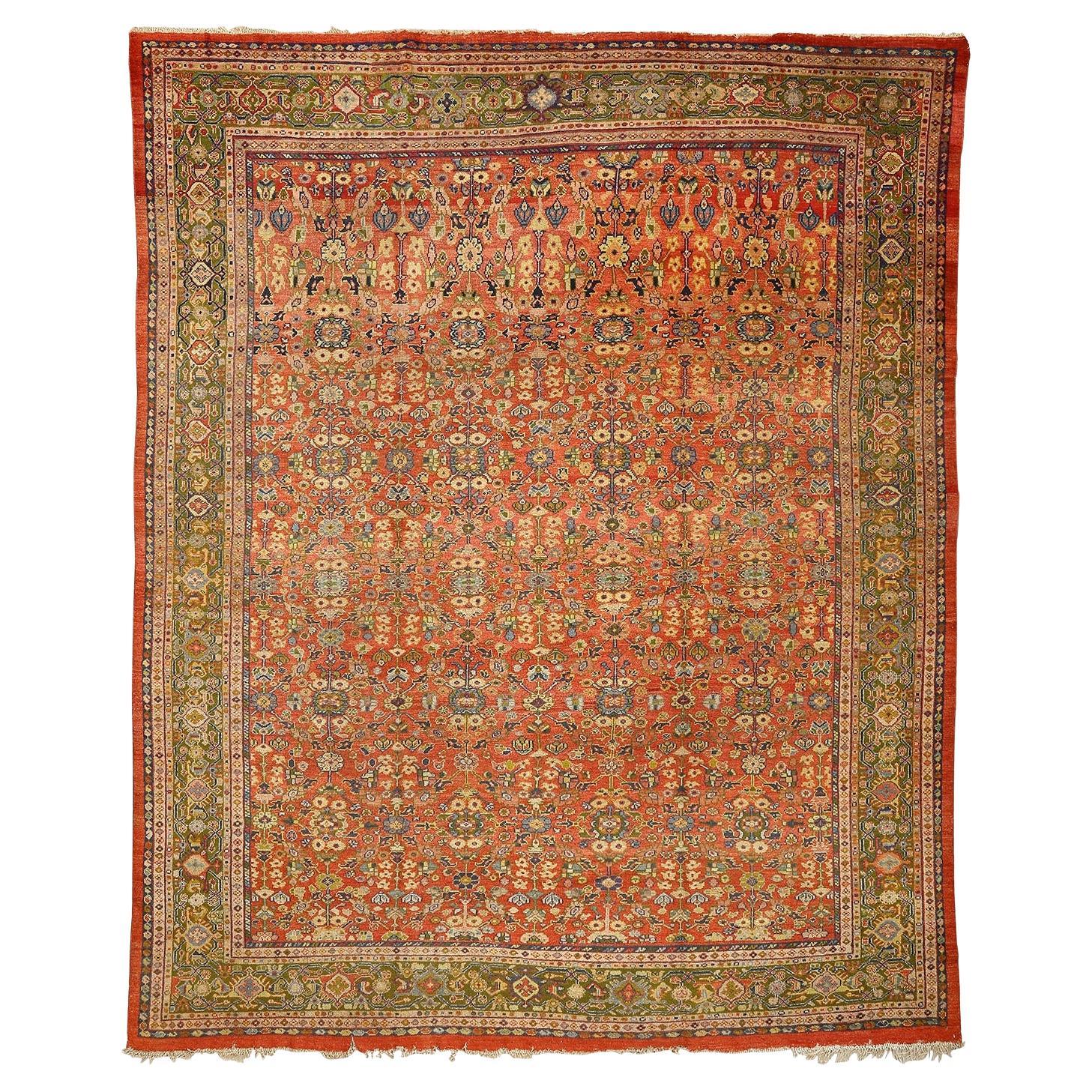 Antique Persian Sultanabad - Size: 13 ft 8 in x 11 ft 0 in For Sale
