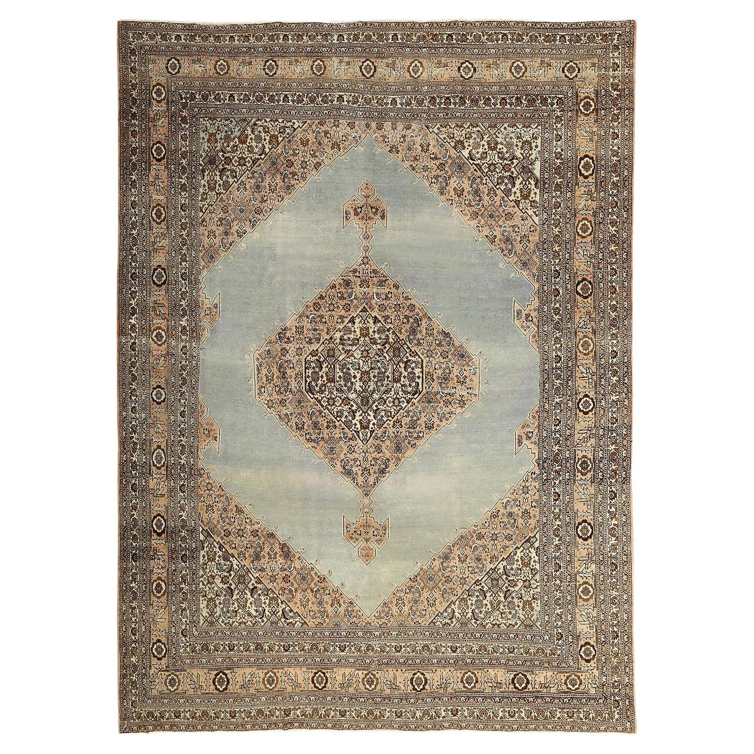 Collection Damoka Tabriz Hajjalili - Taille : 13 pieds 6 po. x 9 pieds 9 po.