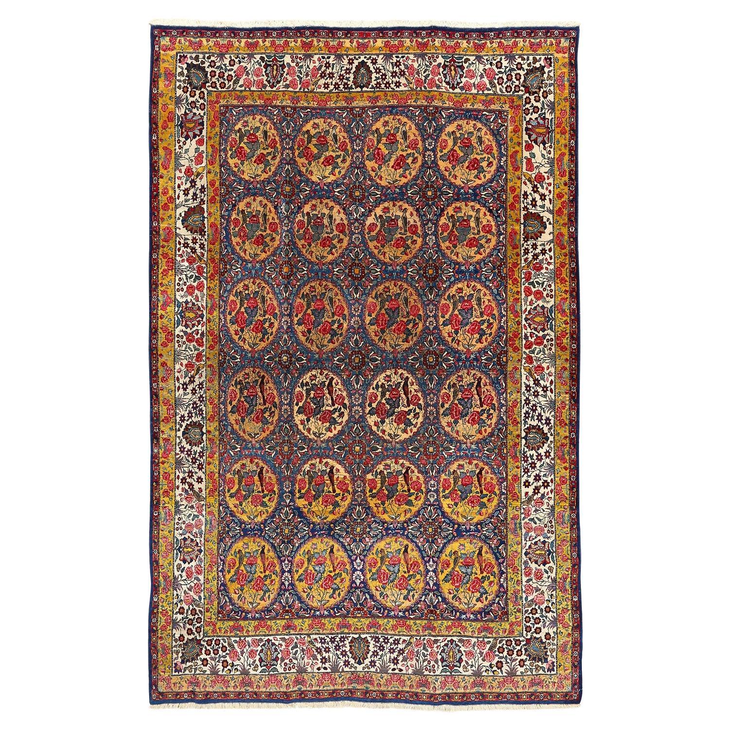Damoka Collection Persian Antique Tehran - Size: 10 ft 0 in x 6 ft 8in For Sale