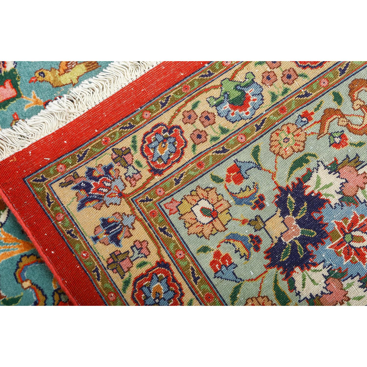 Mid-20th Century Damoka Collection Vintage Persian Tabriz Narvani - Size: 13 ft 6 in x 9 ft 10 in For Sale