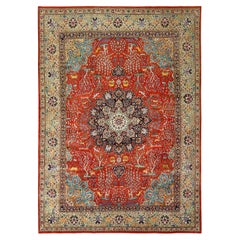 Damoka Collection Vintage Persian Tabriz Narvani - Size: 13 ft 6 in x 9 ft 10 in