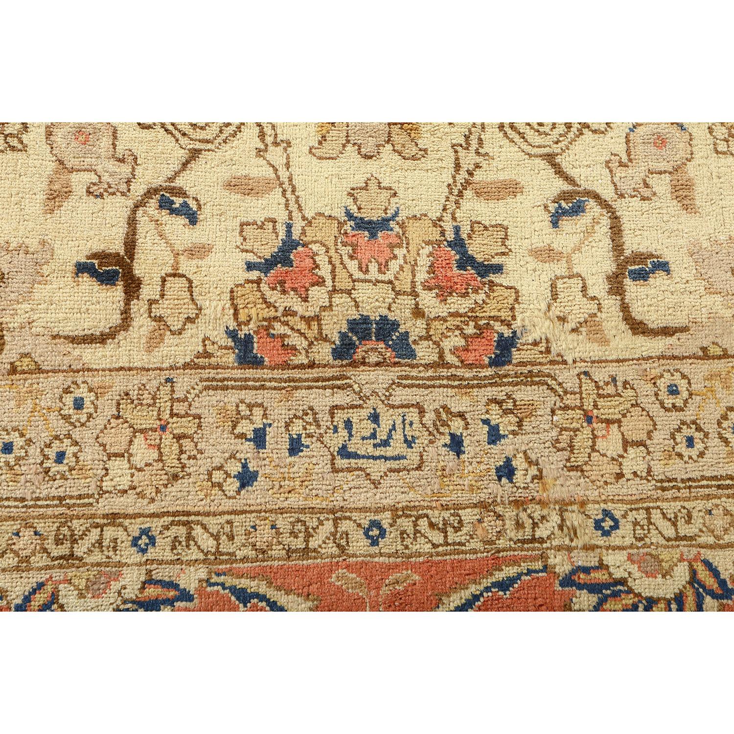 Mid-20th Century Damoka Collection Vintage Persian Tabriz Narvani - Size: 14 ft 2 in x 10 ft 11in For Sale