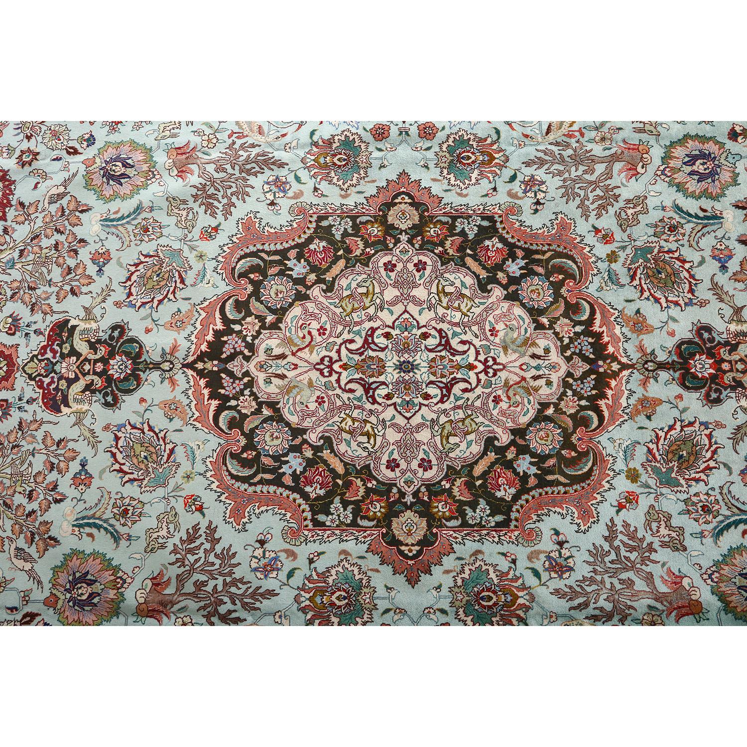 Mid-20th Century Vintage Persian Tabriz - Size: 16 ft 0 in x 11 ft 10 in For Sale