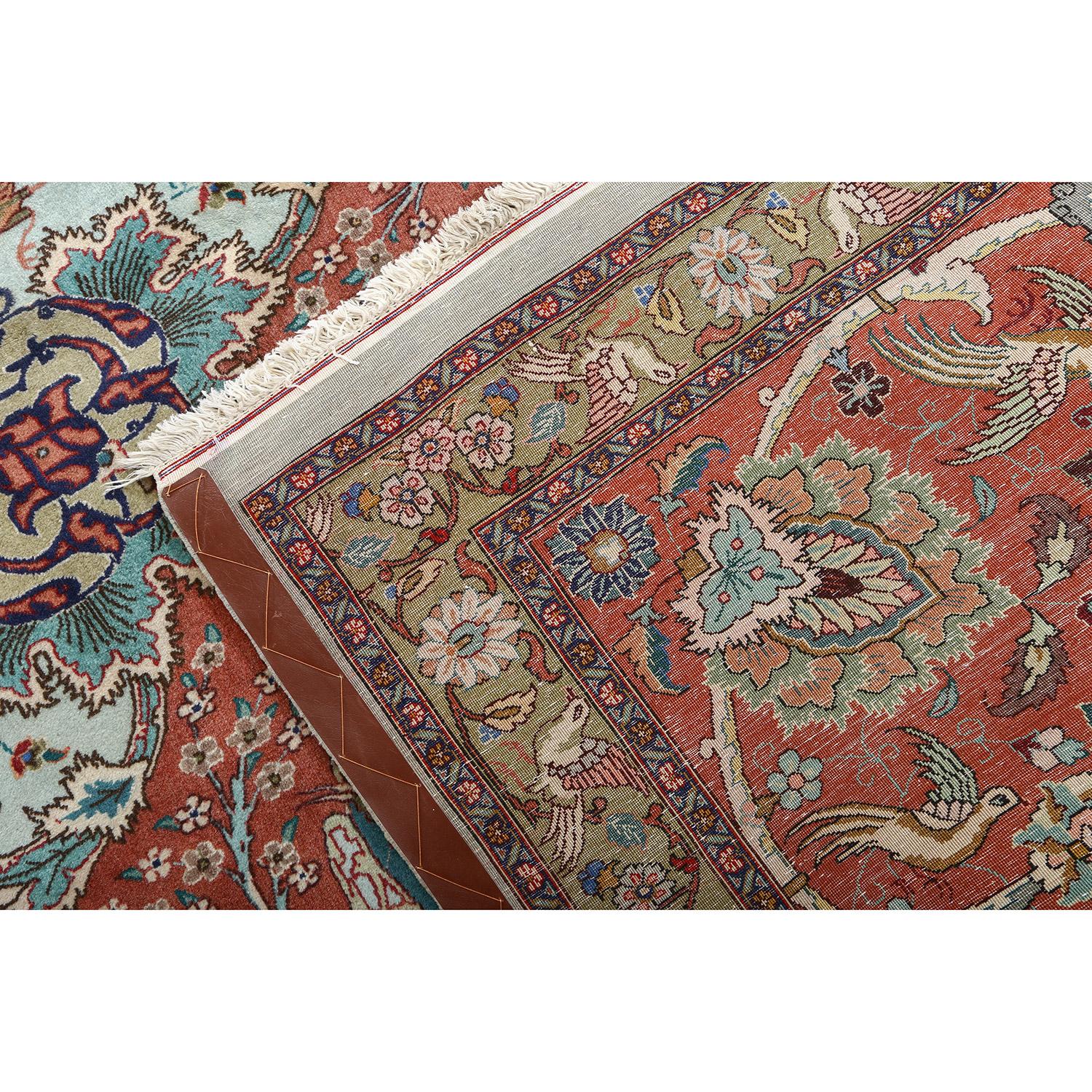 Milieu du XXe siècle Tabriz persan vintage - Taille : 16 pieds 0 pouces x 11 pieds 10 pouces en vente