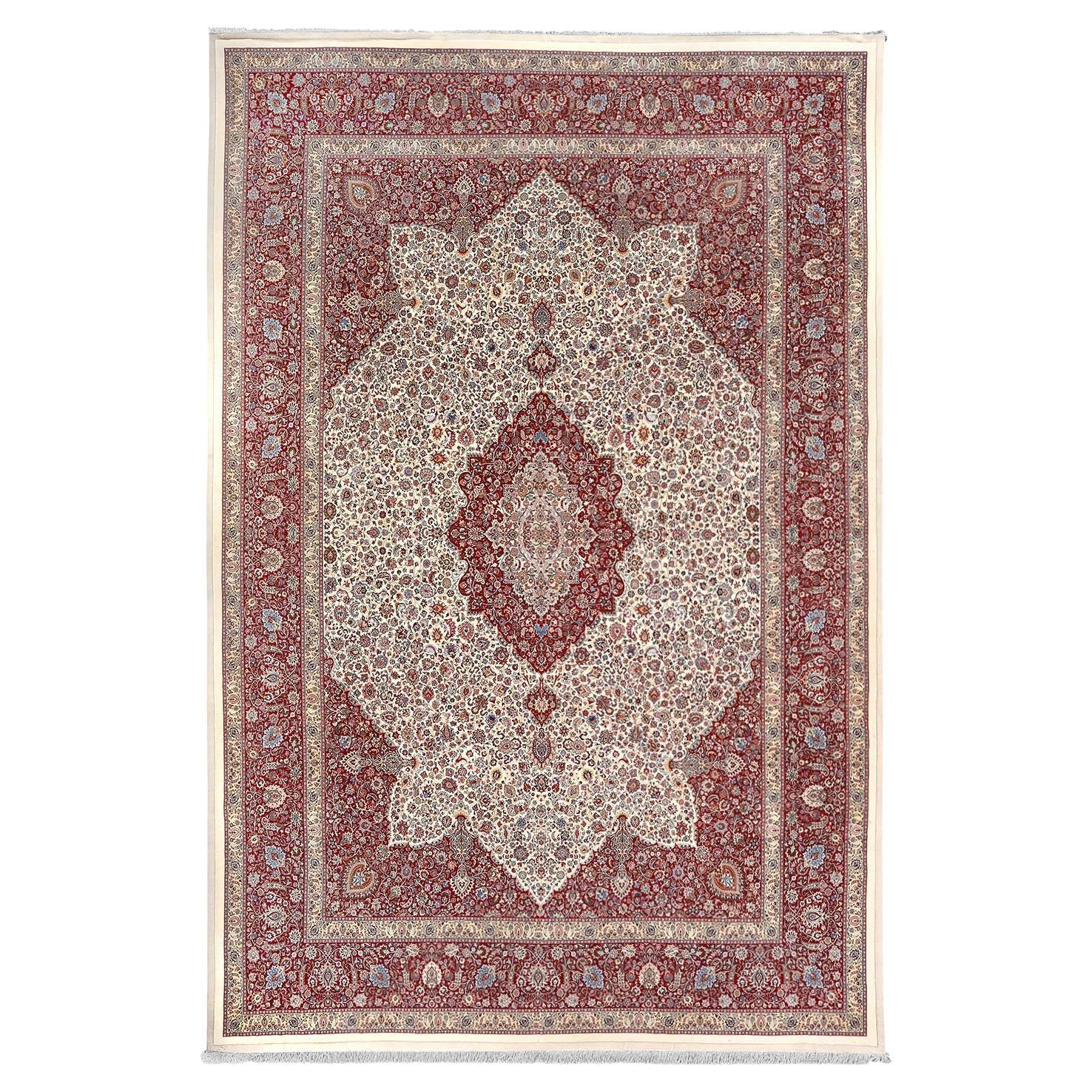 Vintage Mashad Amoghli - Size: 17 ft 2 in x 11 ft 7 in