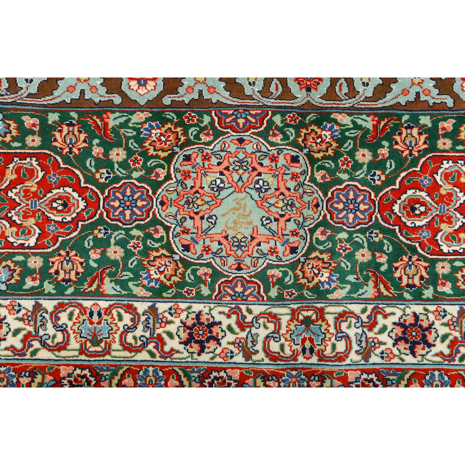 Vintage Tabriz Ardabil - Size: 15 ft 7 in x 10 ft 7 in In Excellent Condition For Sale In Los Angeles, CA