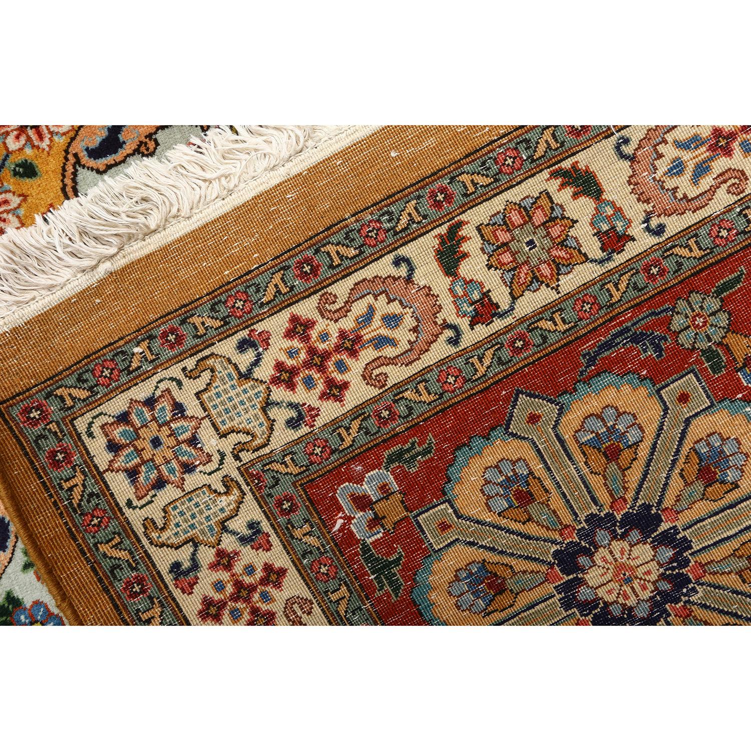 Damoka Collection Vintage Tabriz Heydarzadeh - Size: 12 ft 8 in x 10 ft 1 in In Excellent Condition For Sale In Los Angeles, CA