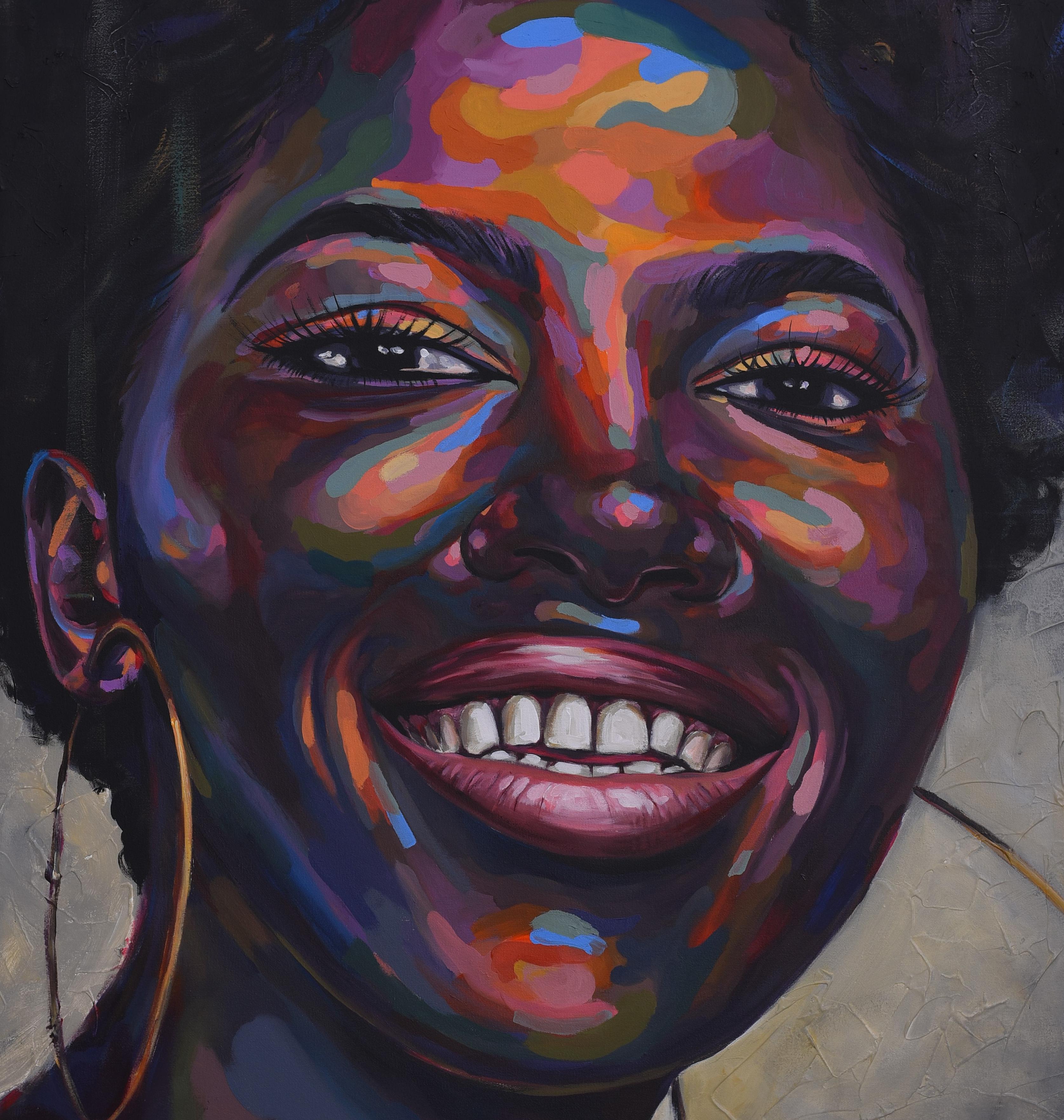 The face of this black woman shows the expression of victory, success, and triumph.

As humans, it is inevitable sometimes to experience difficulties, but this period strengthens us and prepares us for the greater future.

This is always a reminder