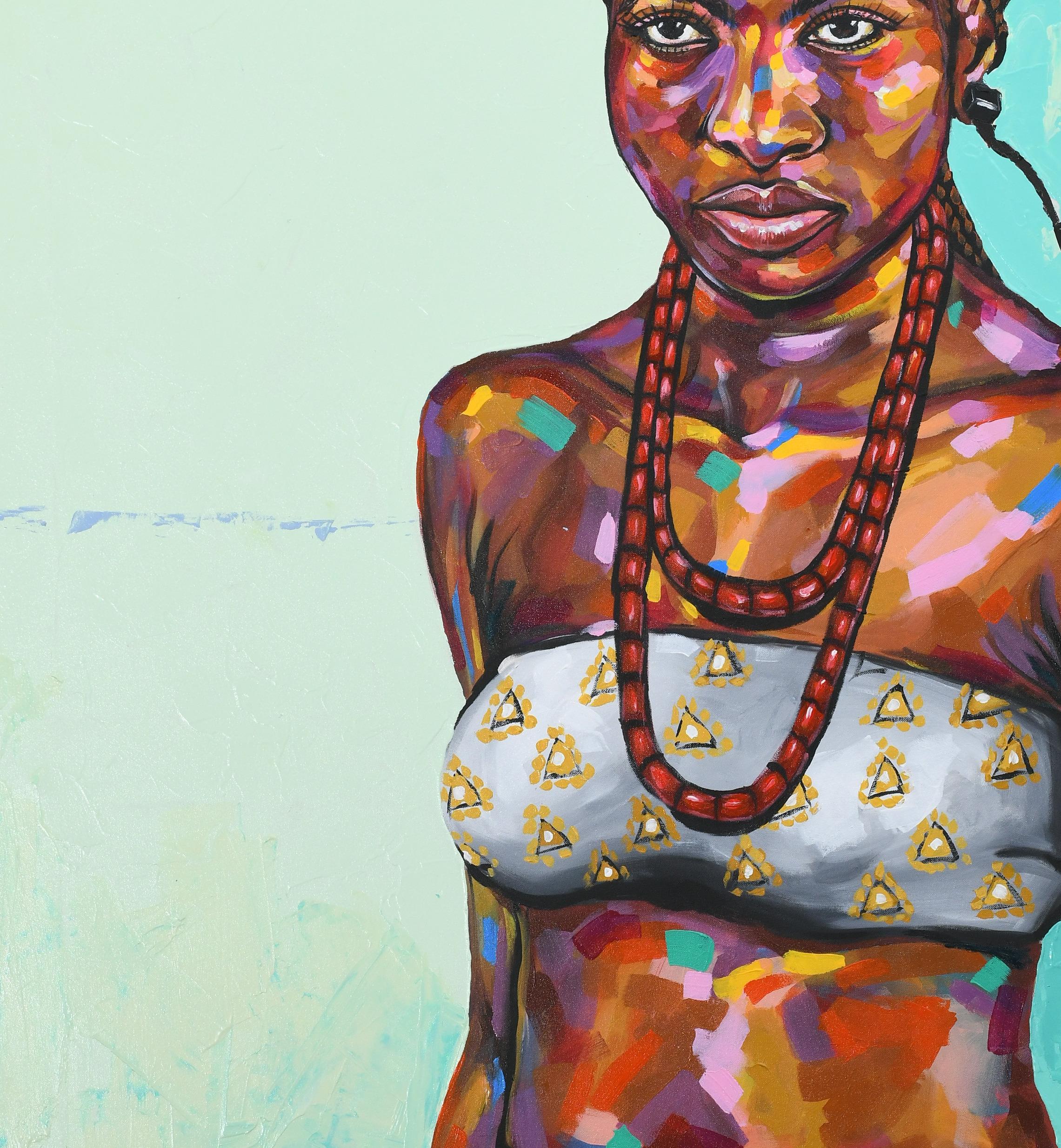 Versandverfahren
Kostenloser Versand weltweit
Versand in einem gut geschützten Rohr aus Nigeria
Dieses Werk ist ein Unikat, kein Druck oder eine andere Art von Kopie.
Begleitet von einem Echtheitszertifikat (ausgestellt von der Galerie)

Das Stück