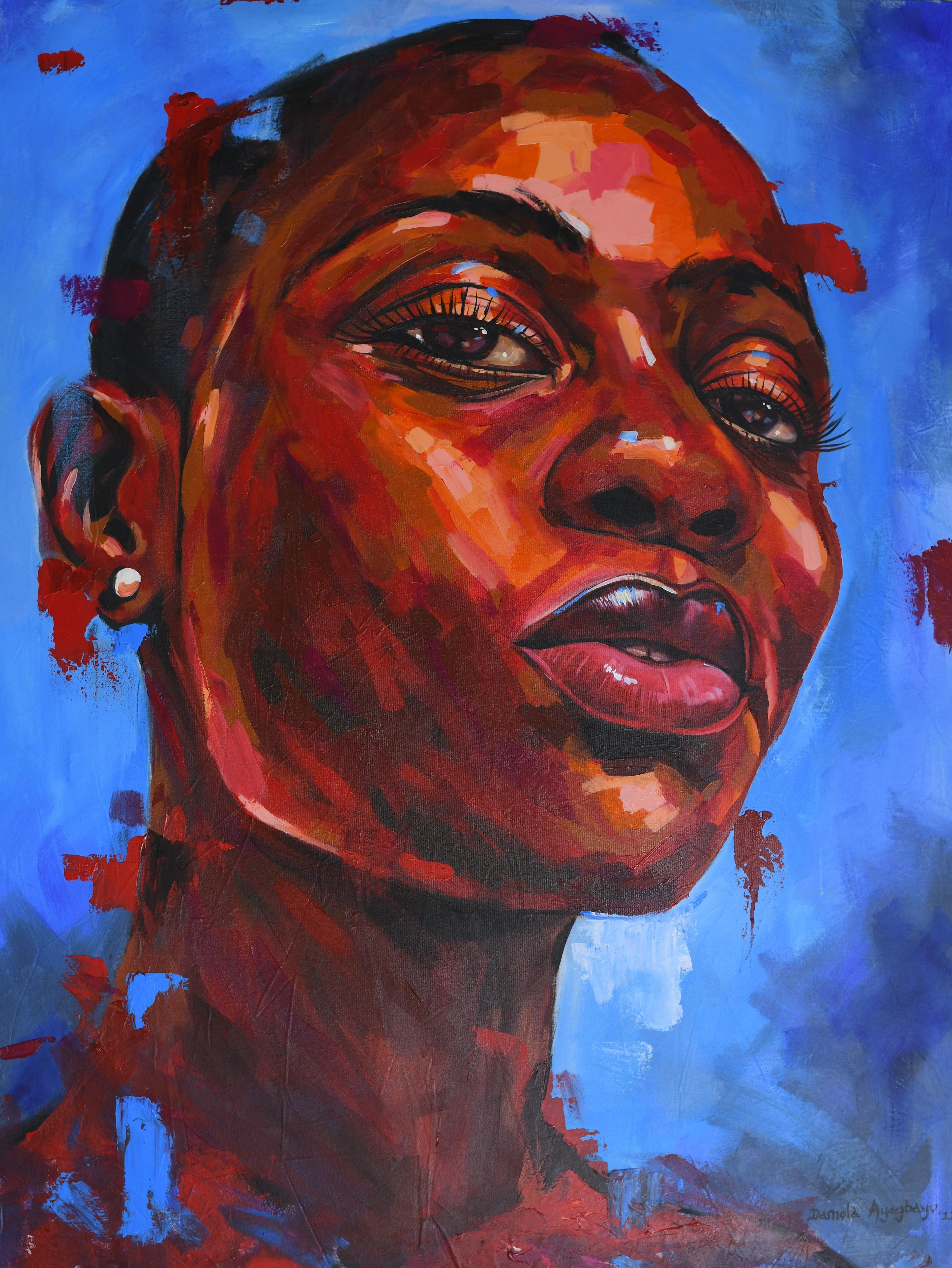 Damola Ayegbayo  Figurative Painting - Black Pride 5