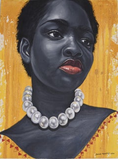 Orgullo negro 6 -Siglo XXI, Contemporáneo, Retrato figurativo, Mujeres bellas