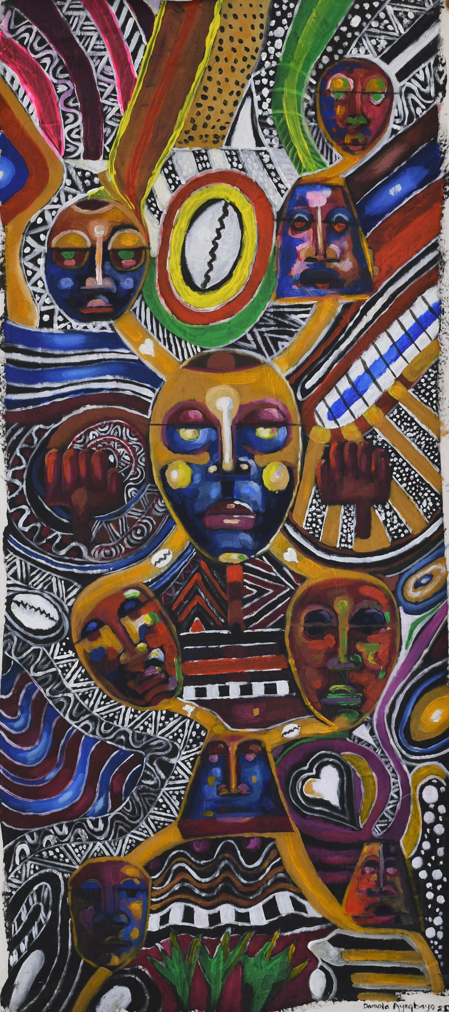 Damola Ayegbayo  Portrait Painting - Black Task