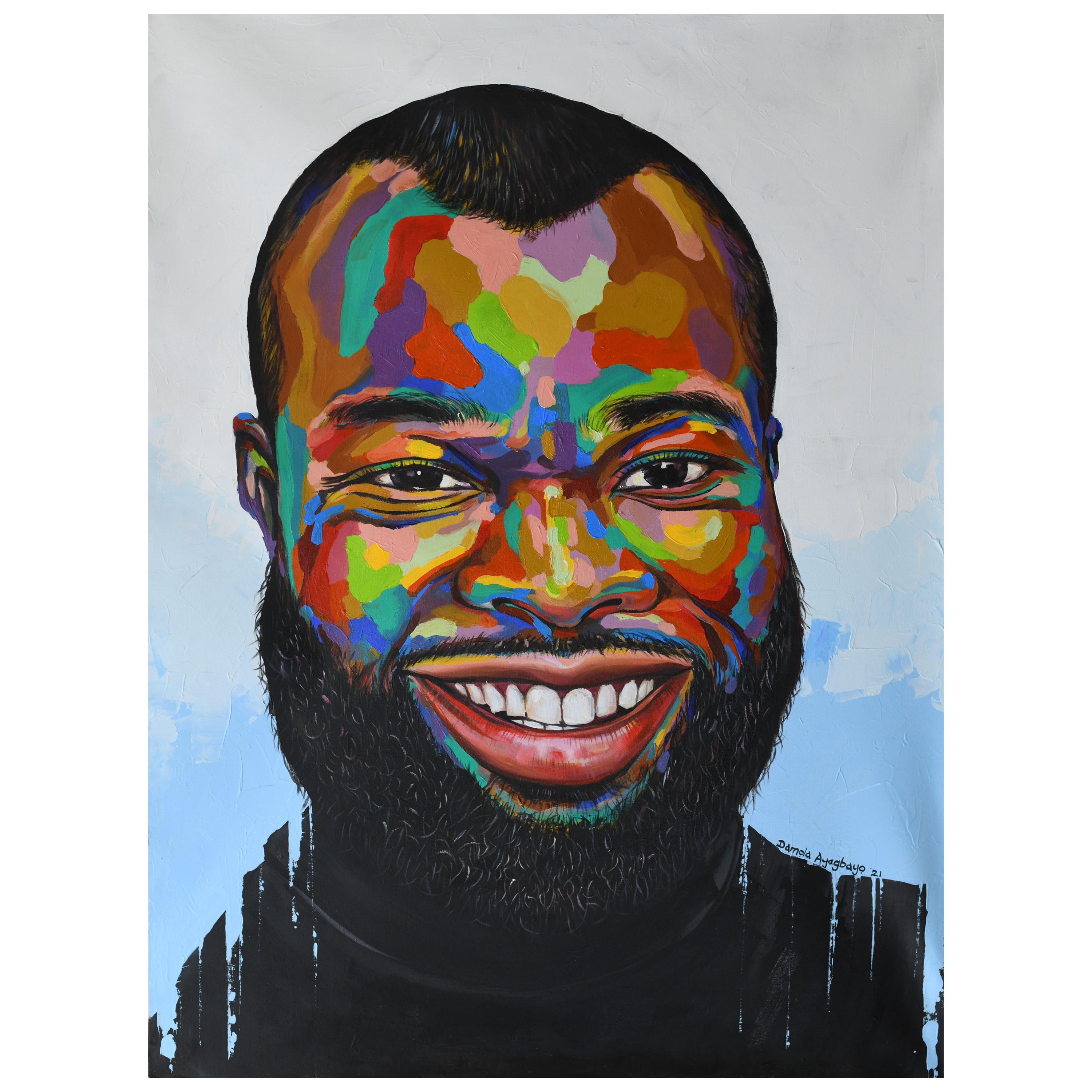 Portrait Painting Damola Ayegbayo  - Célébrer la vie 9
