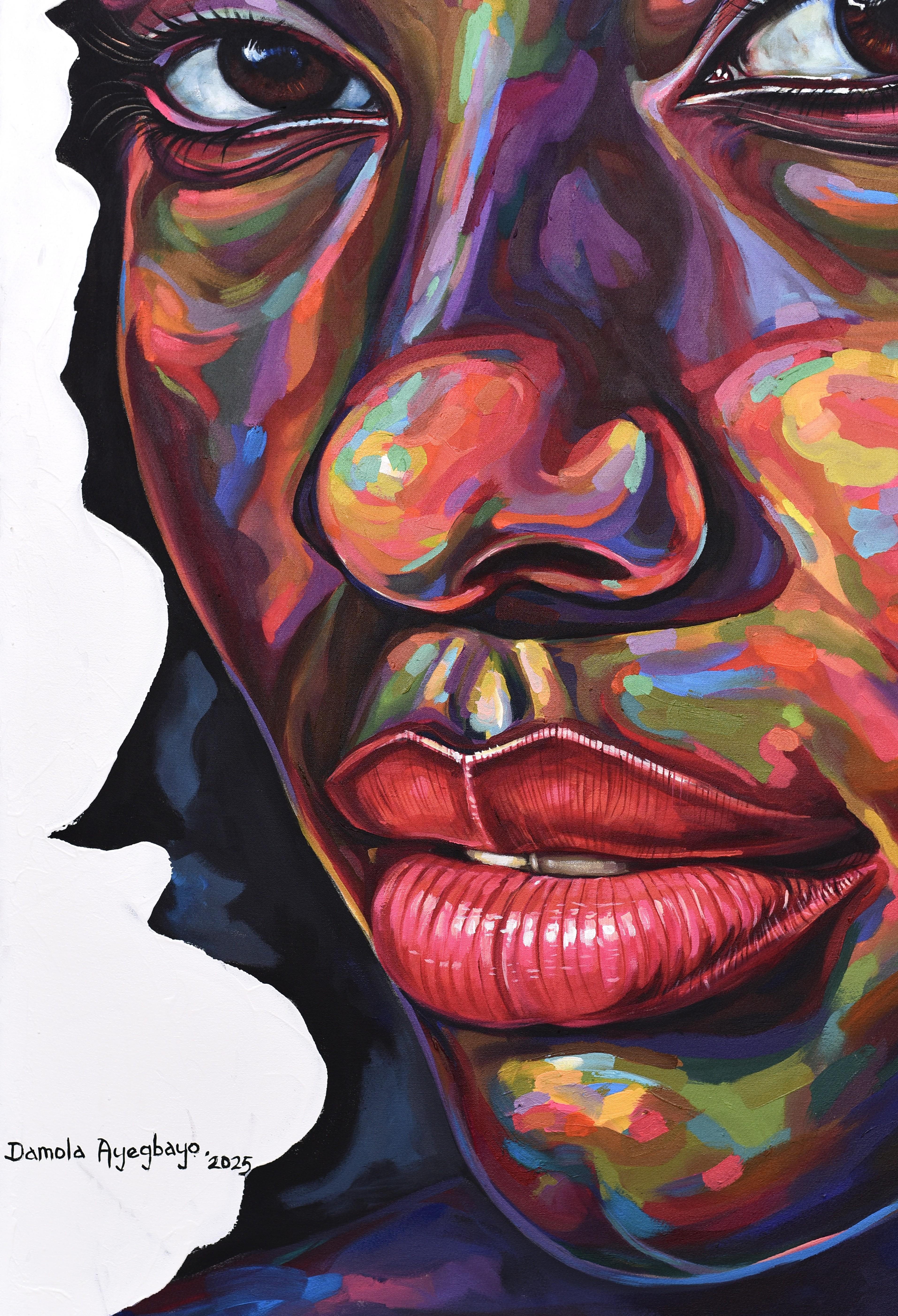 Concealed 2 - 21e siècle, Contemporain, Portrait figuratif, Moderne, Femmes en vente 1