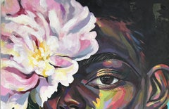 Concealed 2 - 21st Century Contemporary, Figurative Portrait, Women Floral