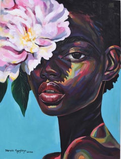 Concealed 2 - 21st Century Contemporary, Figurative Portrait, Women Floral
