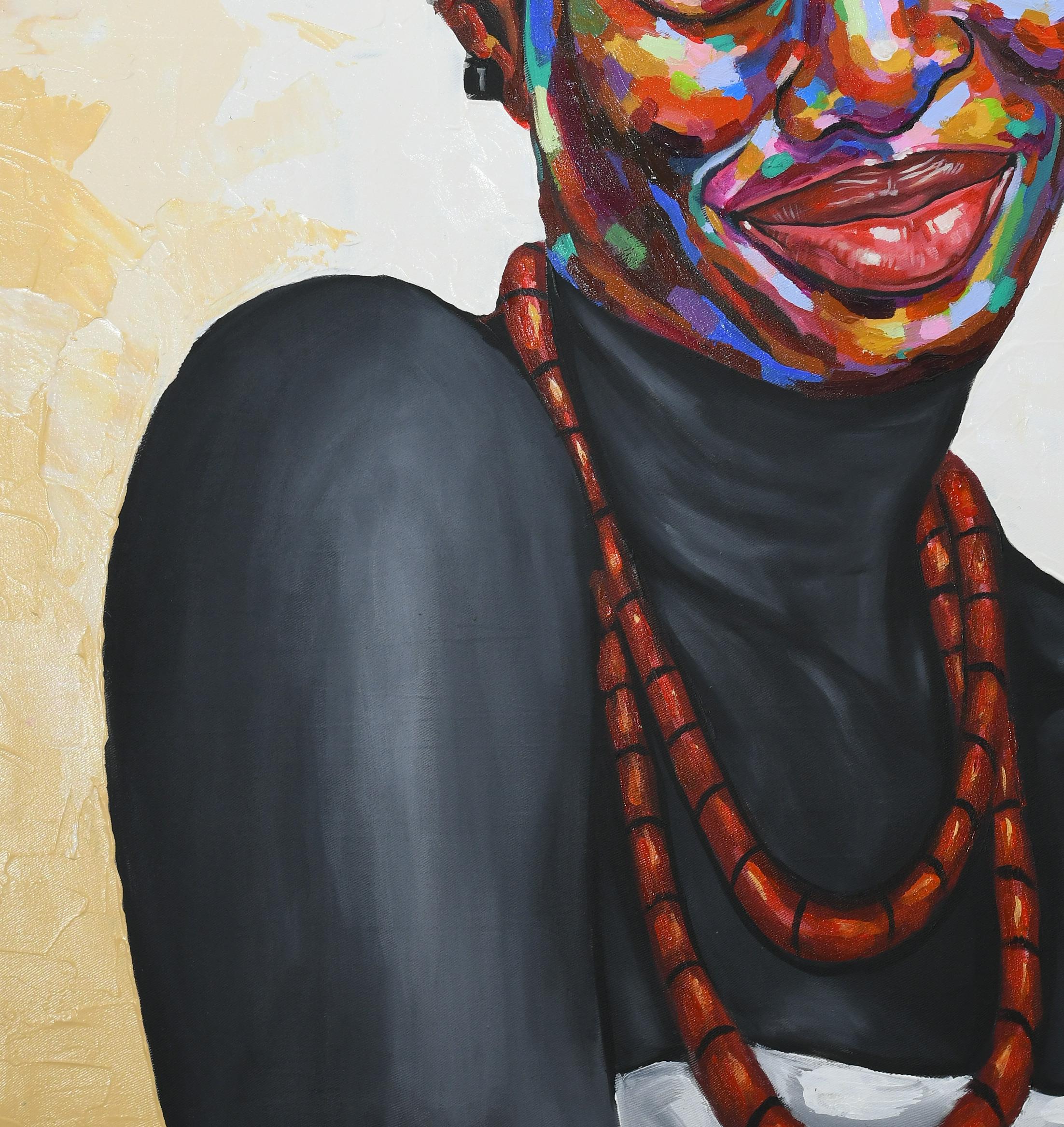 Culture 3 - Painting by Damola Ayegbayo 