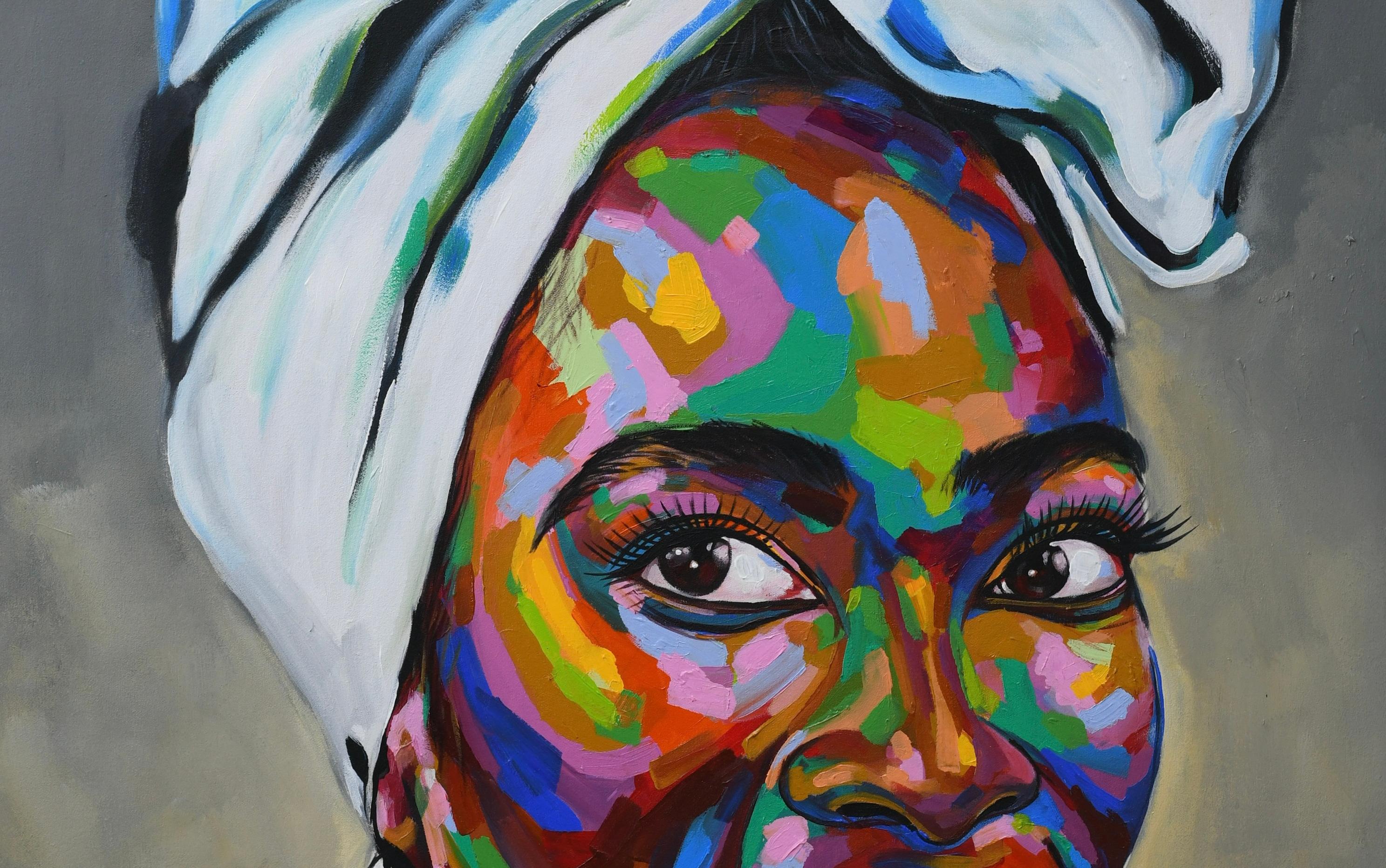 Kultur 5 – Painting von Damola Ayegbayo 