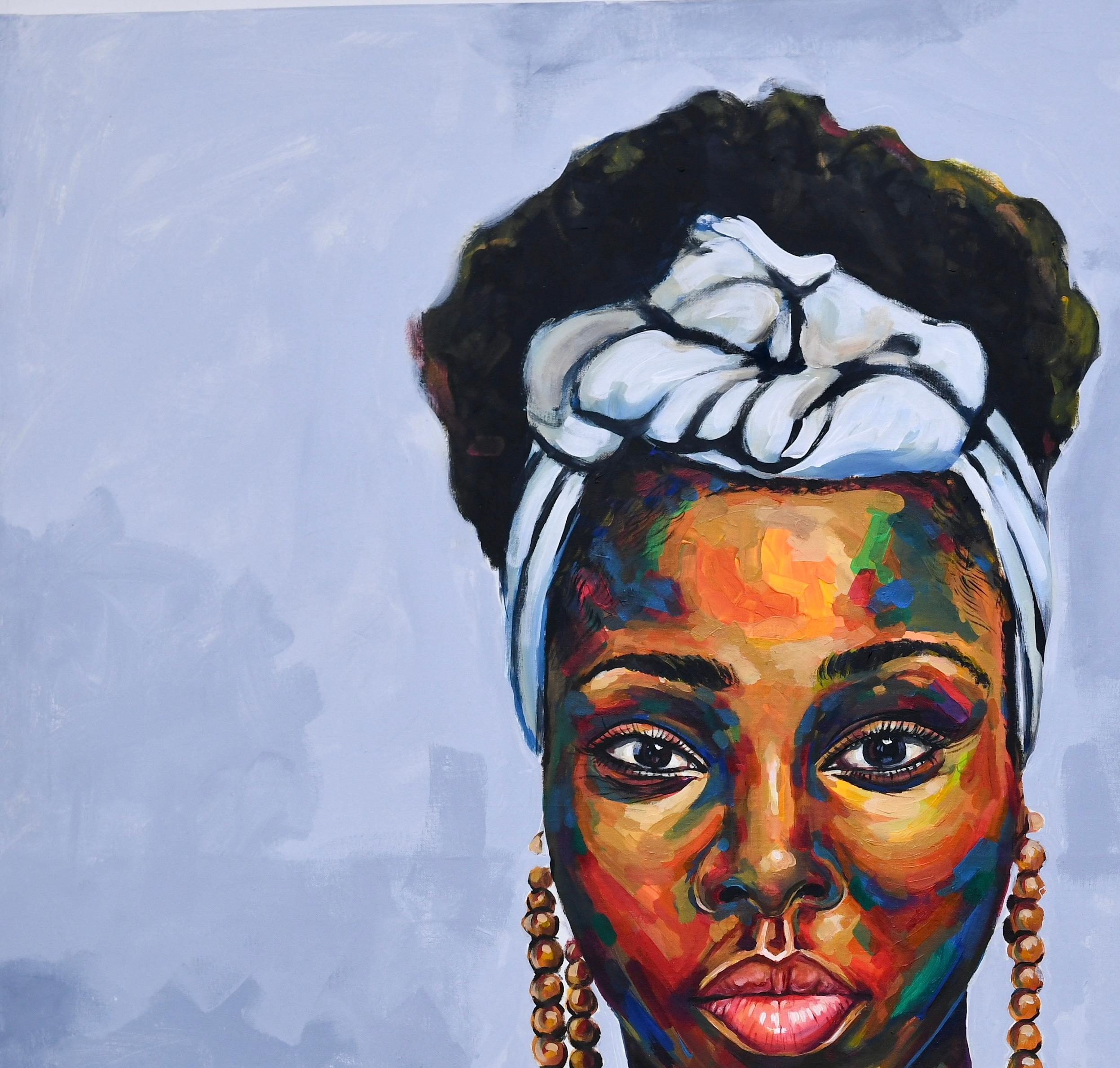 Culture 6 - Painting by Damola Ayegbayo 