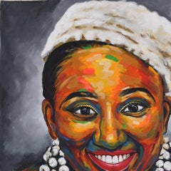 Culture 7 Acrylic Painting on Canvas, Conceptual Style, 21st Century