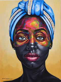 Eniyan (humain) 13 -21e siècle, Contemporain, Portrait figuratif, Afrique Femmes