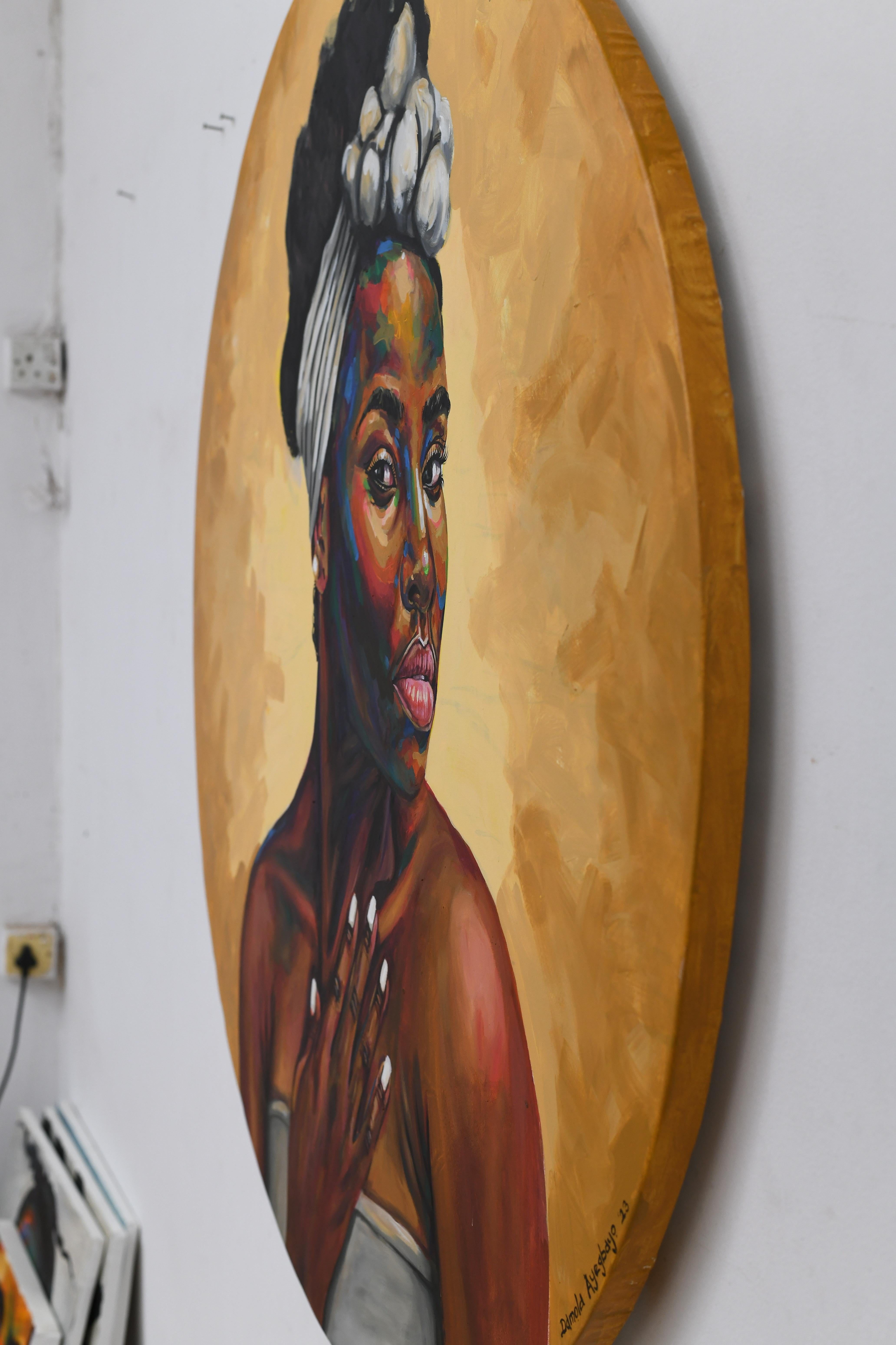Eniyan (Umano) 8 - Painting di Damola Ayegbayo 