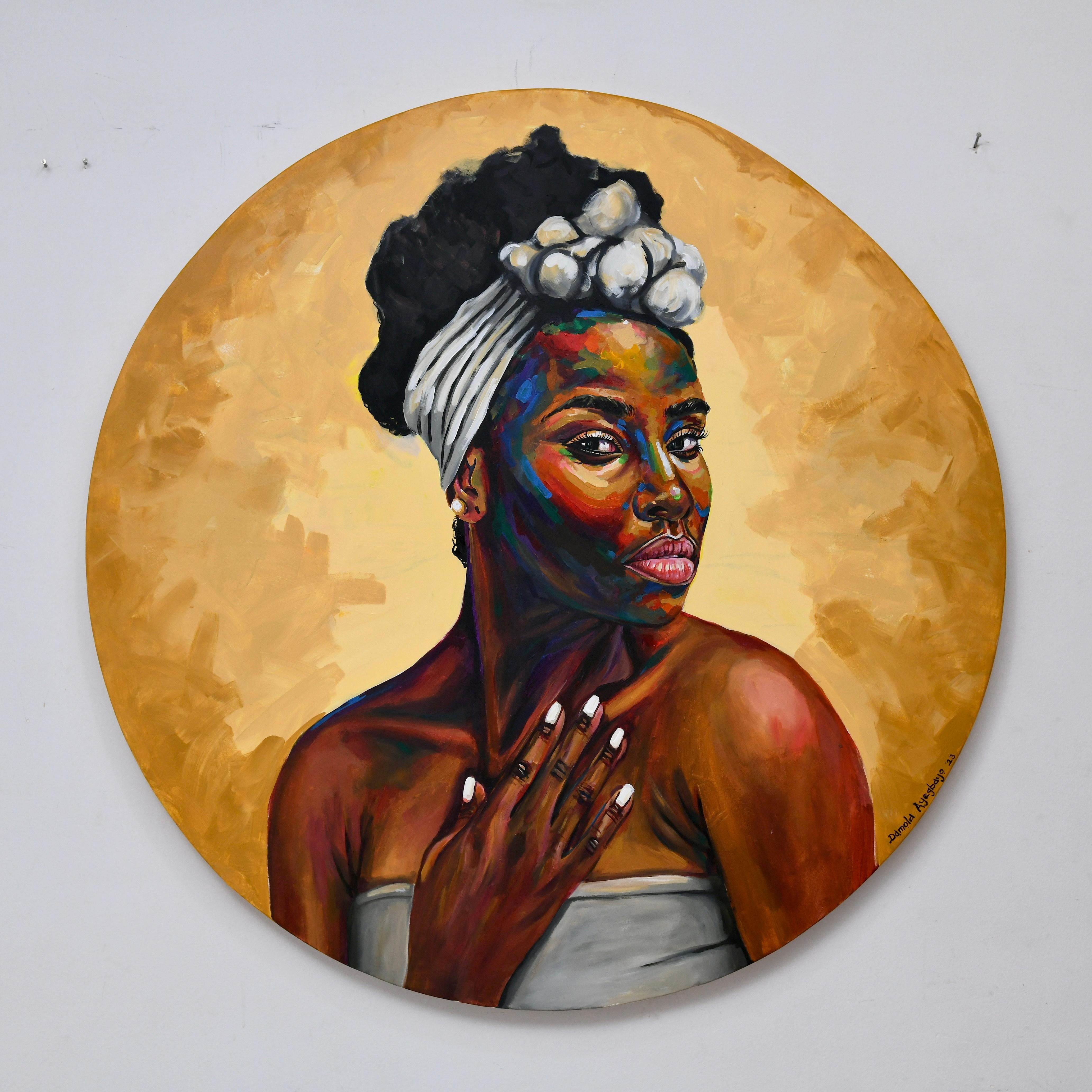 Portrait Painting di Damola Ayegbayo  - Eniyan (Umano) 8