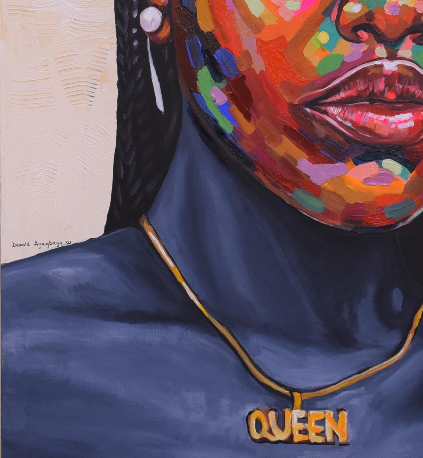 Feminine Royalty - 21st Century, Contemporary, Figurative Portrait, Women Beauty For Sale 4