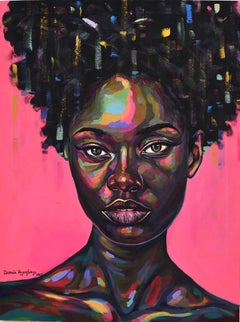 Free But Hungry 6 -21e siècle, Contemporain, Portrait figuratif, Afrique Femmes