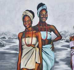 Inside The Black Pot 2: Unique Contemporary Acrylic Painting on Canvas