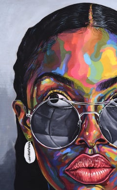 Looking Beyond 7 -21. Jahrhundert, Zeitgenössisch, Figuratives Portrait, Afrika Frauen