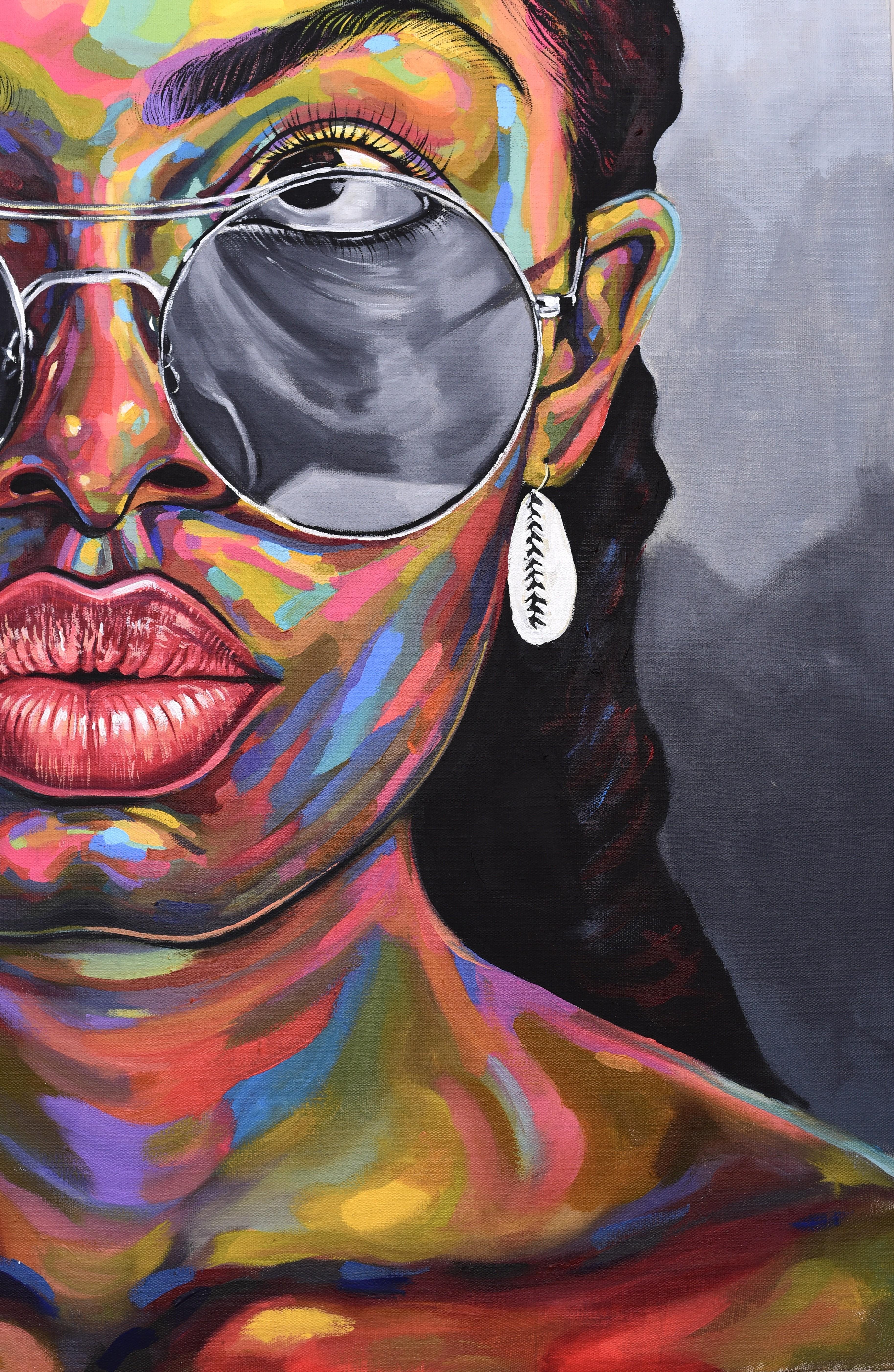 Looking Beyond 7 -21e siècle, Contemporain, Portrait figuratif, Afrique Femmes en vente 1