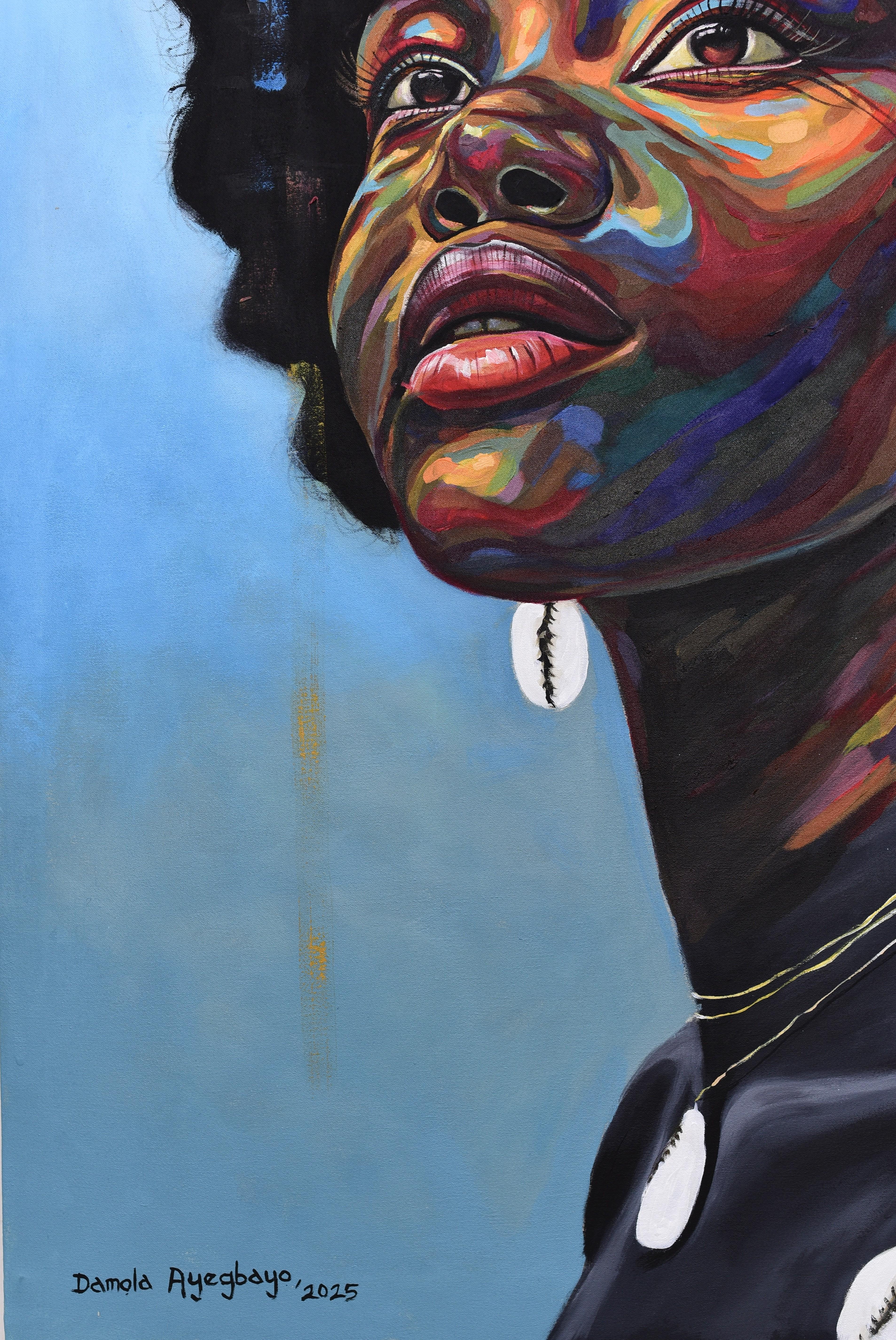 Looking Beyond 8 - 21st Century, Contemporary, Figurative Portrait, Africa Women For Sale 1
