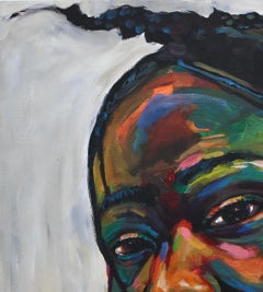 « Muddled 2 » — Peinture acrylique sur toile, expressionniste, non encadrée