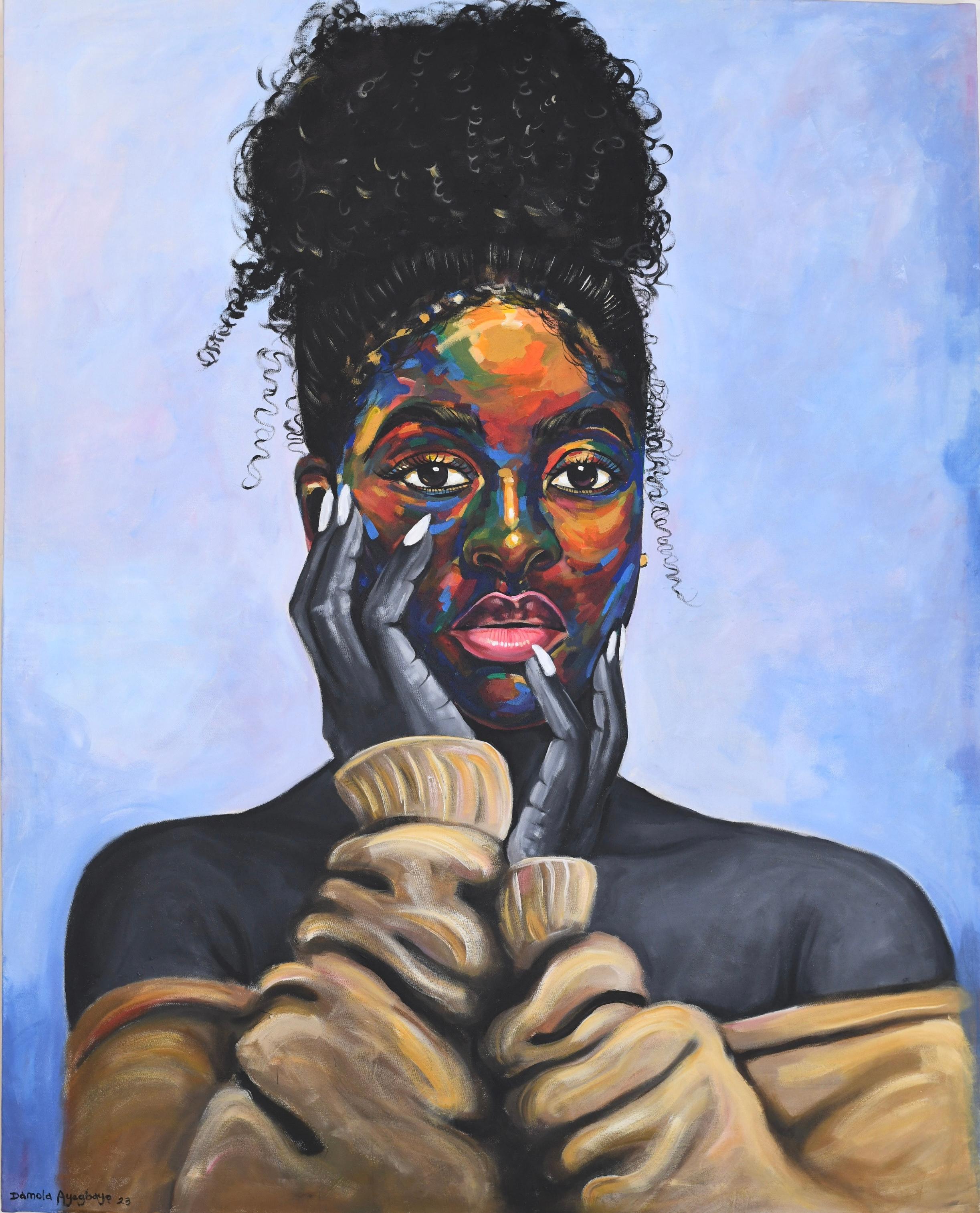 Damola Ayegbayo  Portrait Painting - My Peregrinations 3