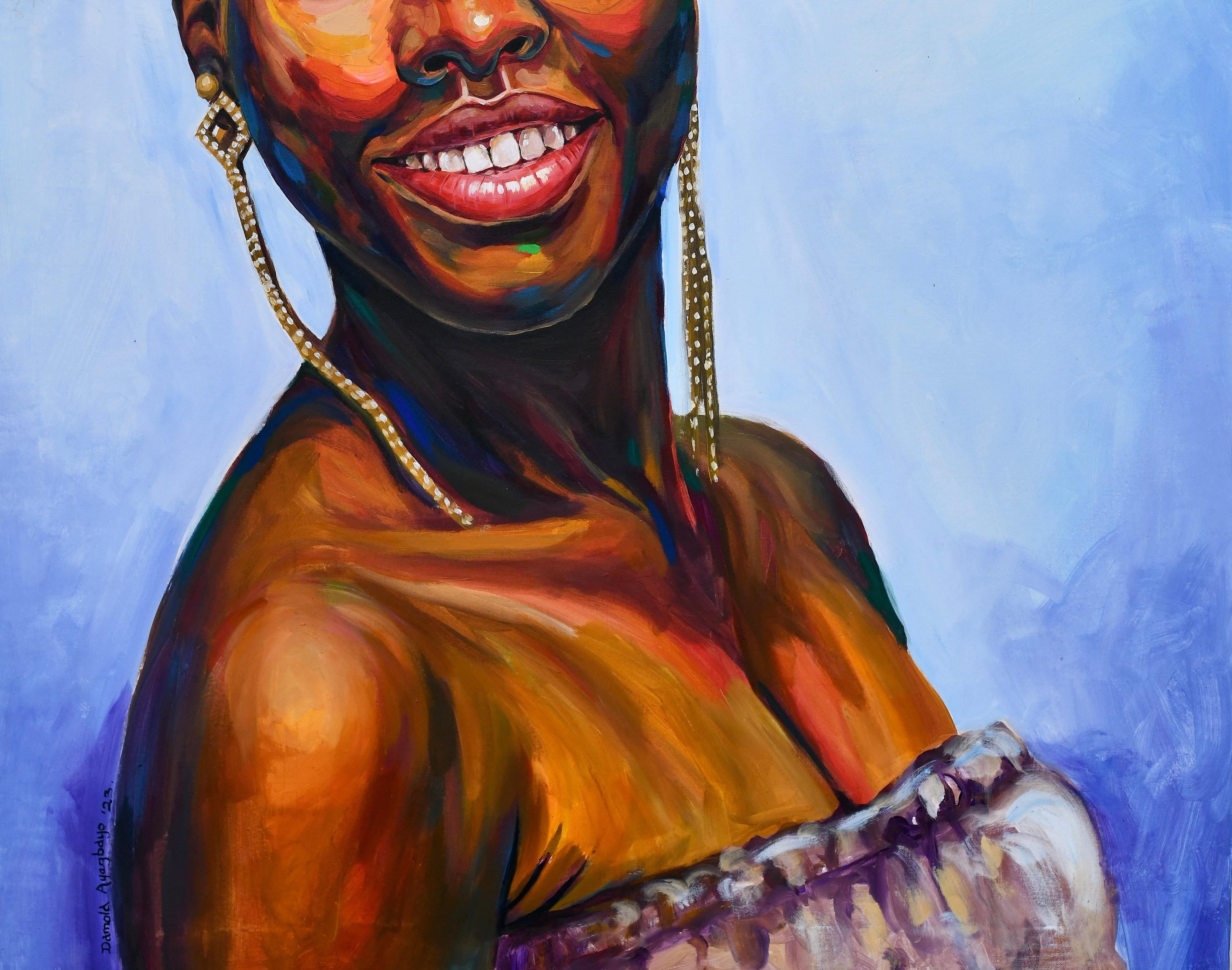Scopo dell'esistenza 11 - Painting Espressionista di Damola Ayegbayo 