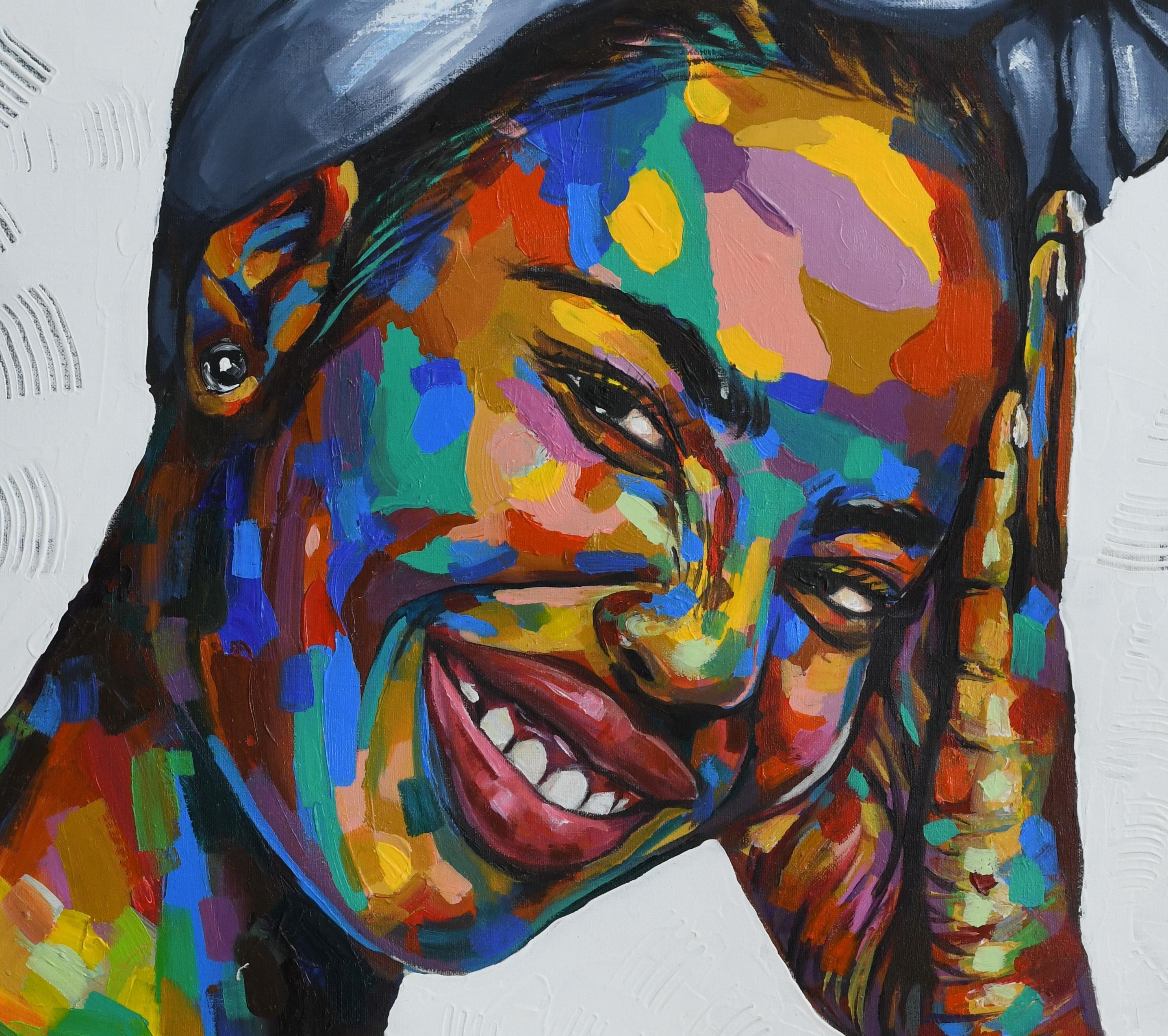 Purpose of Existence 5 - Painting by Damola Ayegbayo 