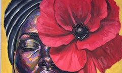 Restrained 3 - 21st Century Contemporary, Figurative Portrait, Women Floral