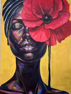 Restrained 3 - 21st Century Contemporary, Figurative Portrait, Women Floral