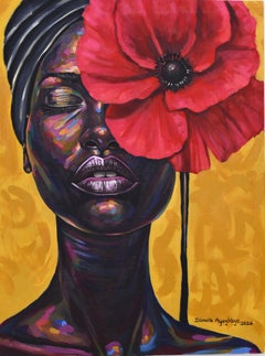 Restrained 3 - 21st Century Contemporary, Figurative Portrait, Women Floral