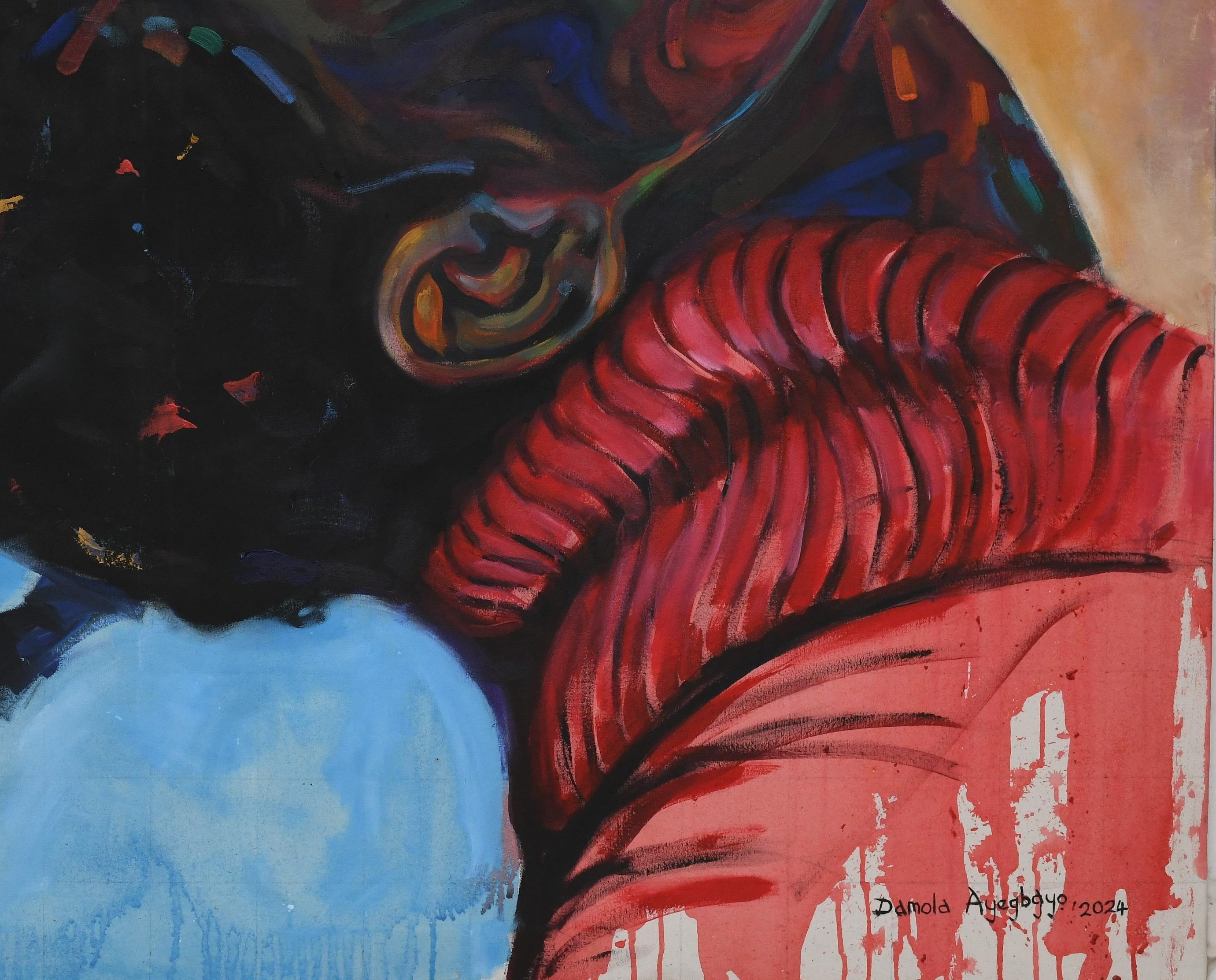 Hermandad 2 -Siglo XXI, Contemporáneo, Retrato Figurativo, Mujeres África Amor en venta 1